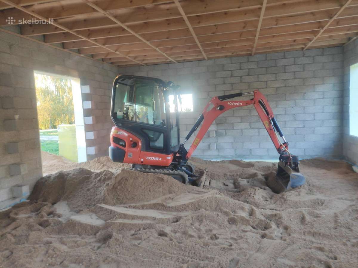 Mini ekskavatoriaus ir Bobcat darbai - nuotraukos Nr. 14