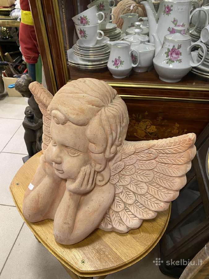 Vintažine didelė skulptūra Angelas kolekcijai - nuotraukos Nr. 3