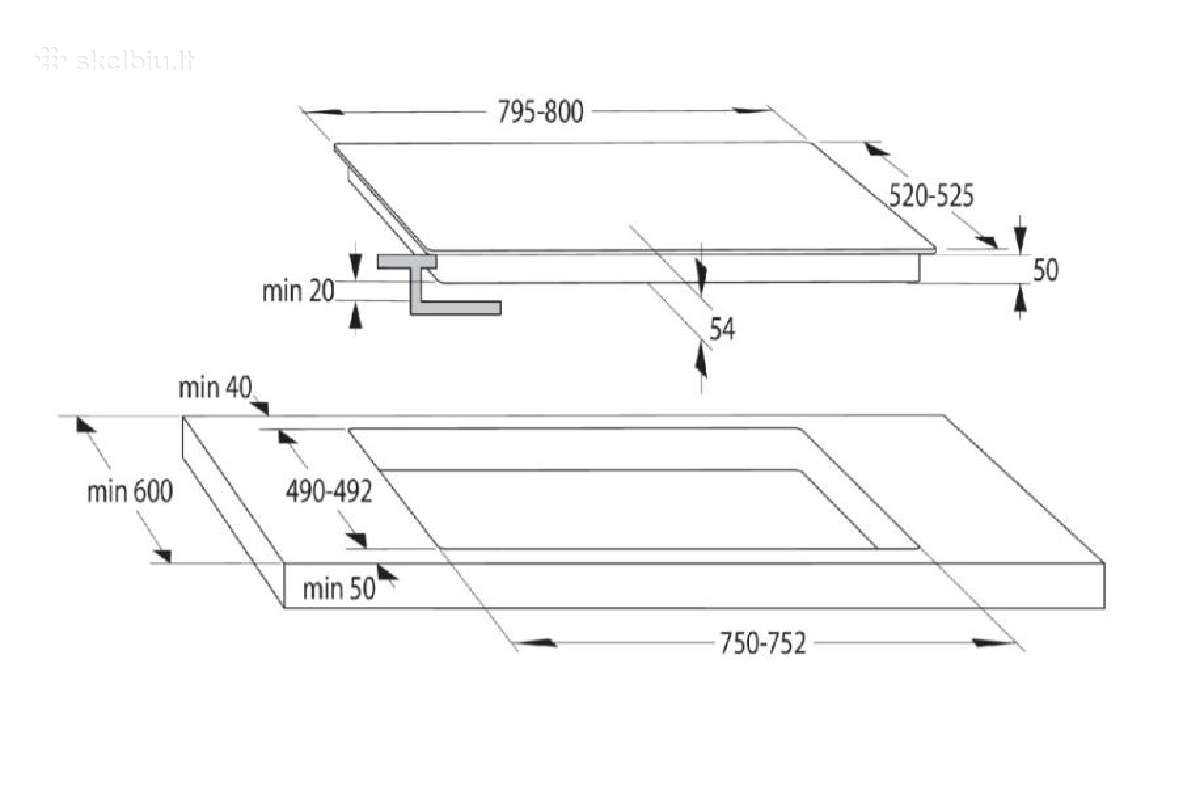 80cm indukcinė kaitlentė Gorenje G600mod: Is846bg - nuotraukos Nr. 14