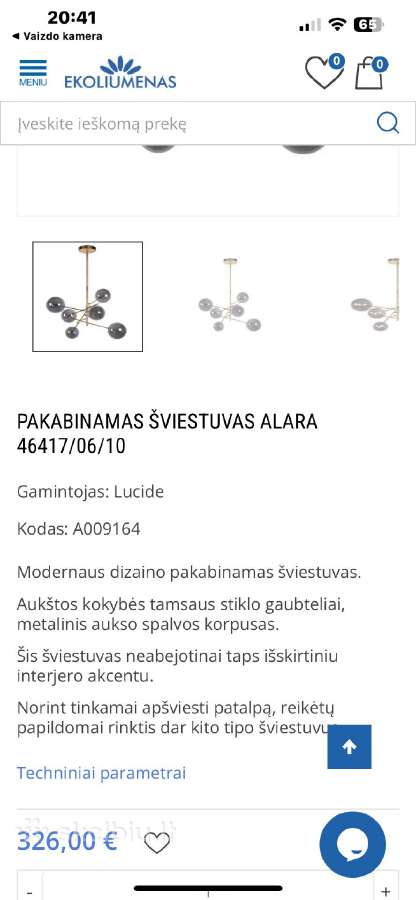 Šviestuvai - nuotraukos Nr. 5