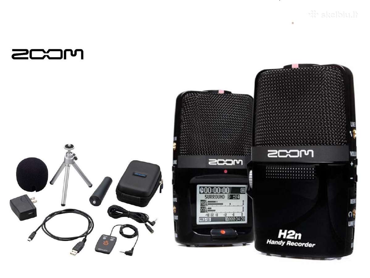 Zoom h2n recorder + priedai