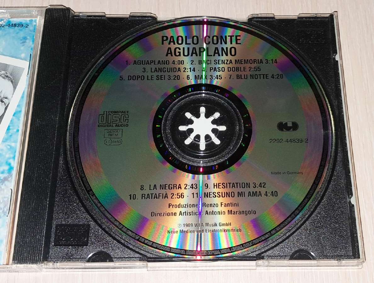 Paolo Conte - Aguaplano (Audio CD) - nuotraukos Nr. 3