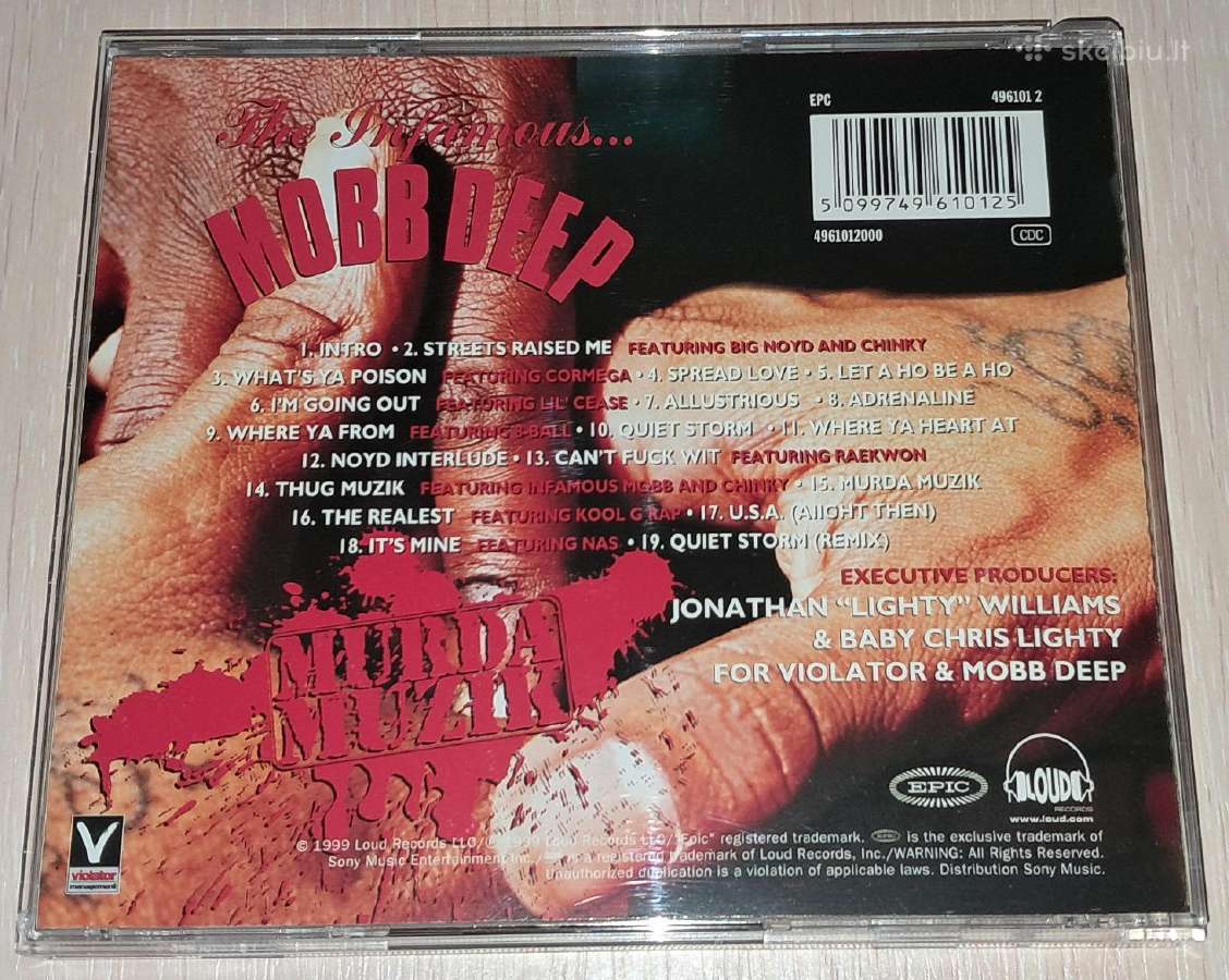 Mobb Deep – Murda Muzik (Audio CD) - nuotraukos Nr. 2