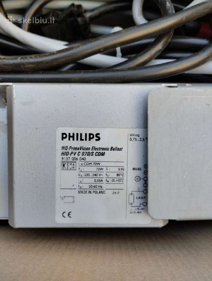 Halogeno lempos ir uždegėjai Philips 70 W - nuotraukos Nr. 2
