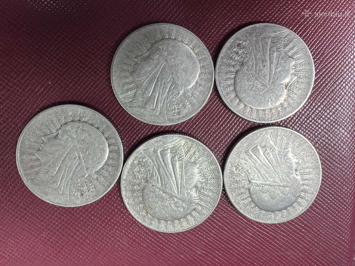 5 zlotai Jadvyga 1932,1933,1934