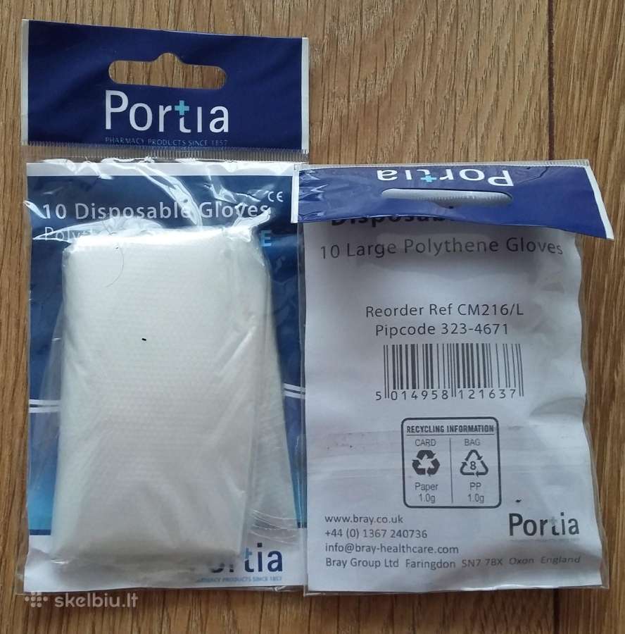 Vienkartinės pirštinės Portia 20vnt.