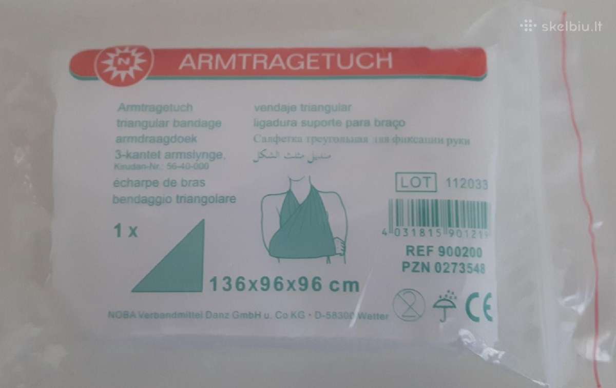 Trikampis tvarstis Noba 136x96x96cm.