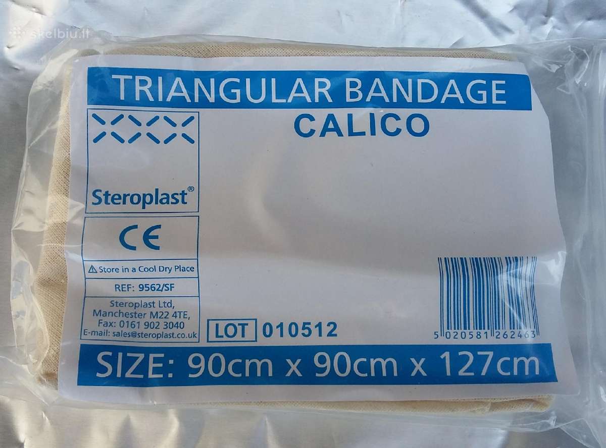 Trikampiai tvarsčiai-triangulare bandage - nuotraukos Nr. 7