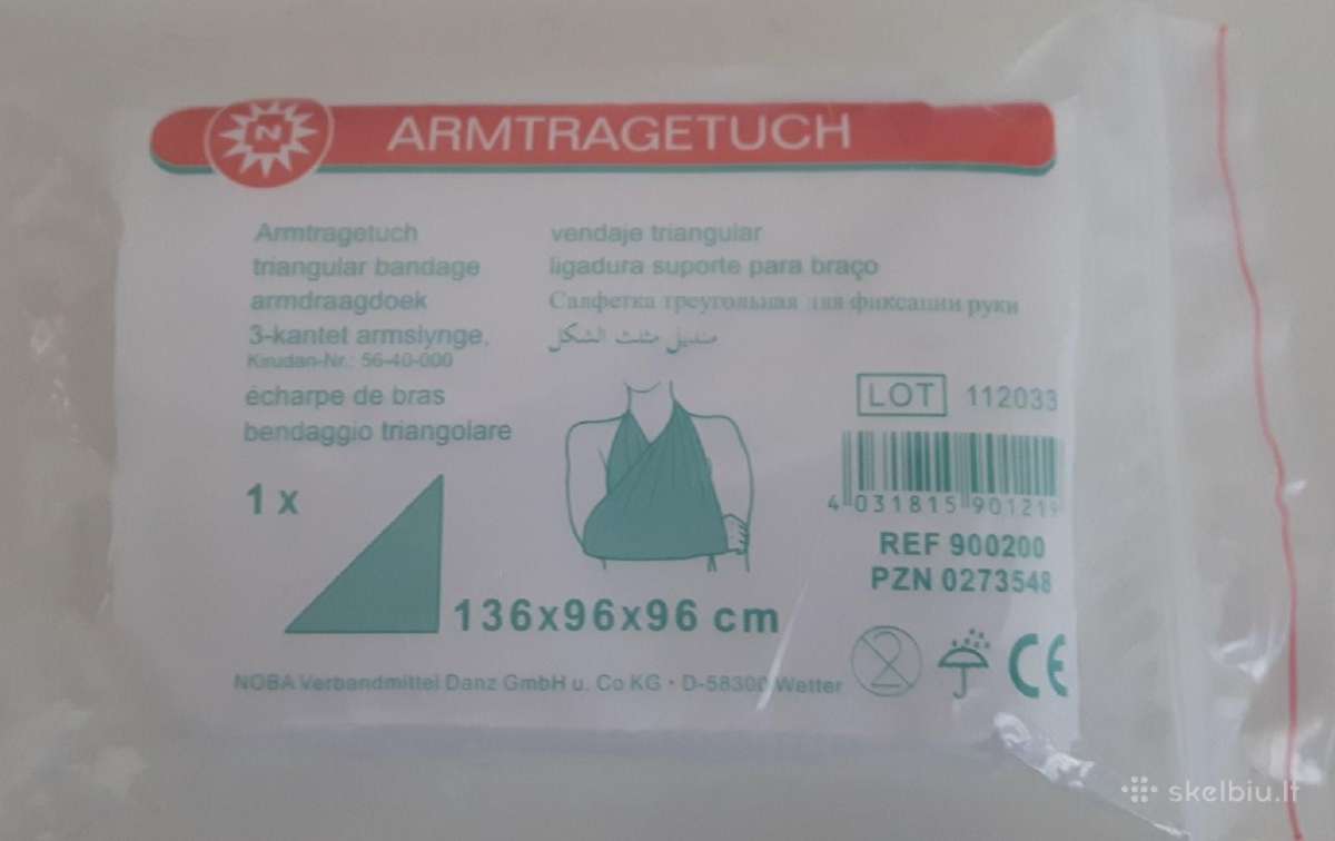 Trikampiai tvarsčiai-triangulare bandage - nuotraukos Nr. 11