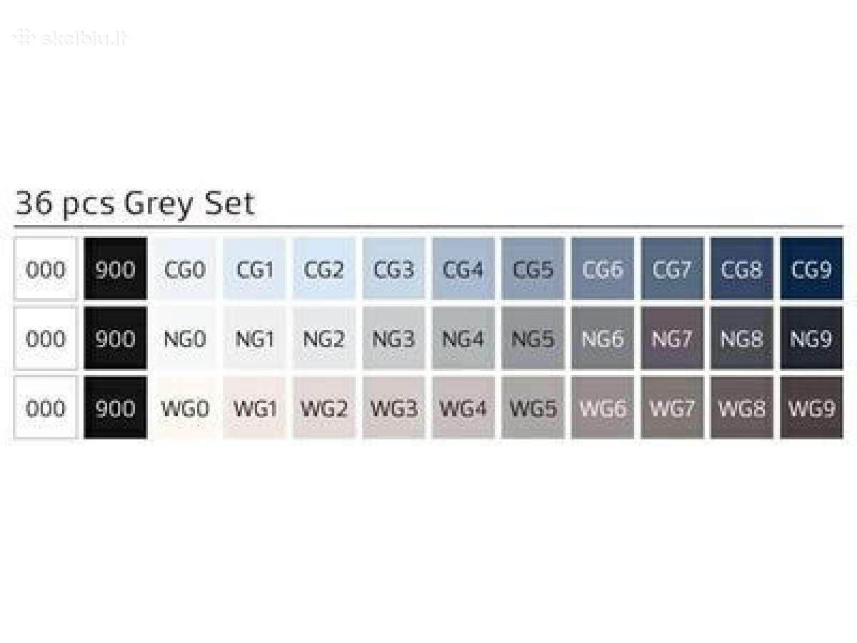Stylefile Brush Gray Set 36vnt (70€) - nuotraukos Nr. 5