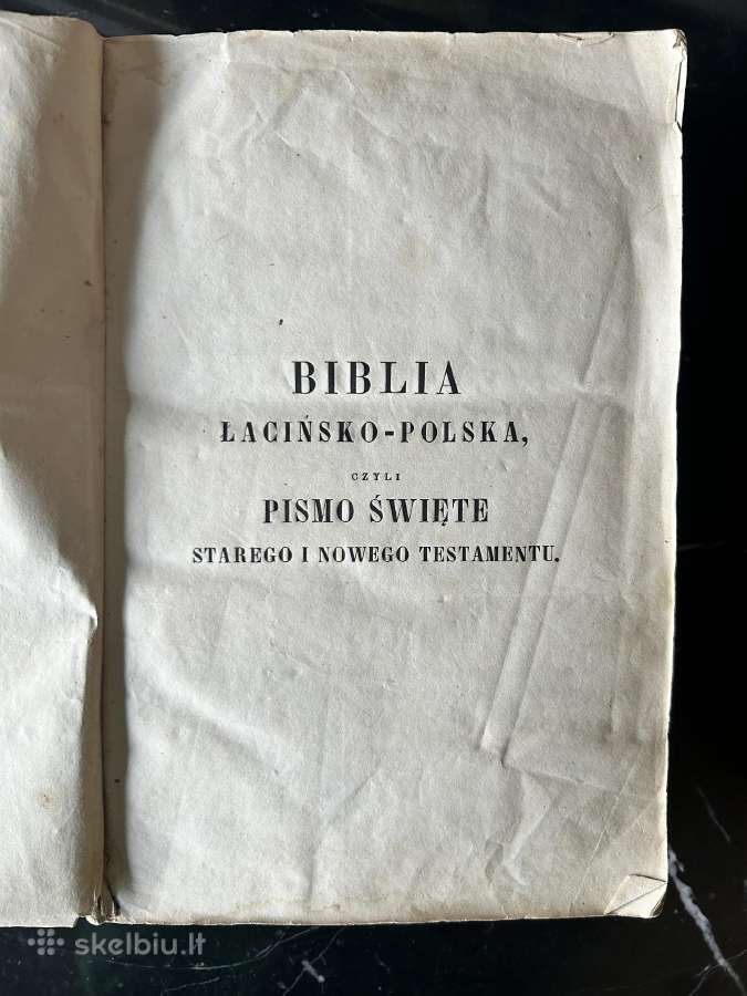 Biblia Lacinsko-polska 1862m. - nuotraukos Nr. 2