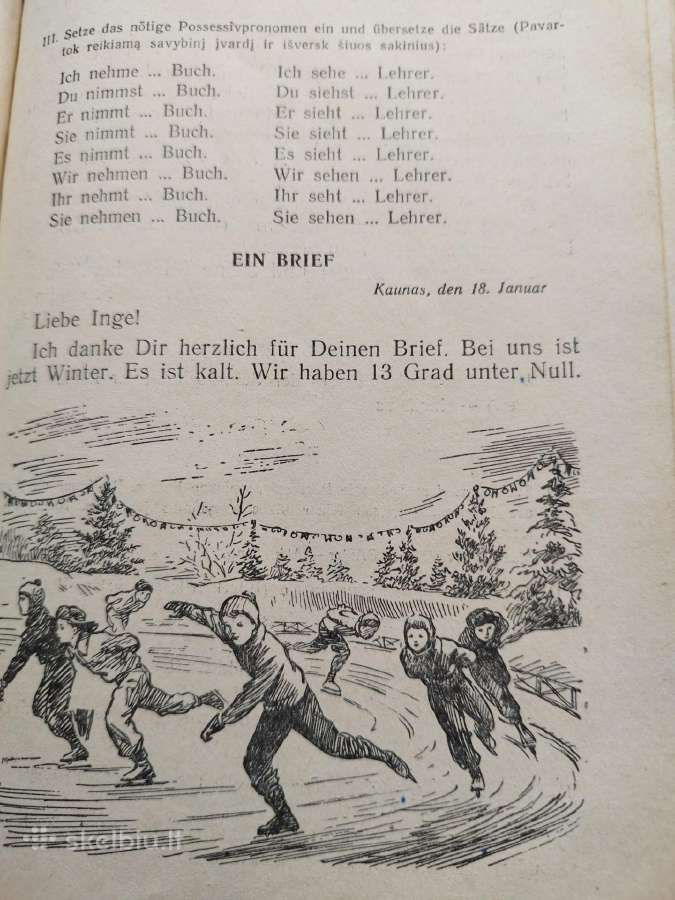 1961 vokiečių kalbos vadovėlis - nuotraukos Nr. 2
