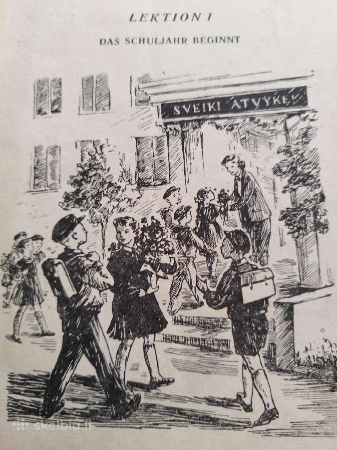 1961 vokiečių kalbos vadovėlis - nuotraukos Nr. 14