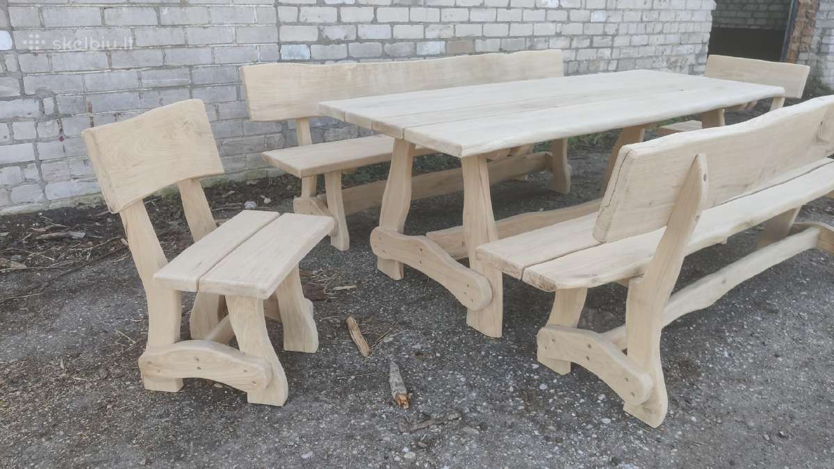 Ąžuolo, klevo uosio baldai, suolai - nuotraukos Nr. 13