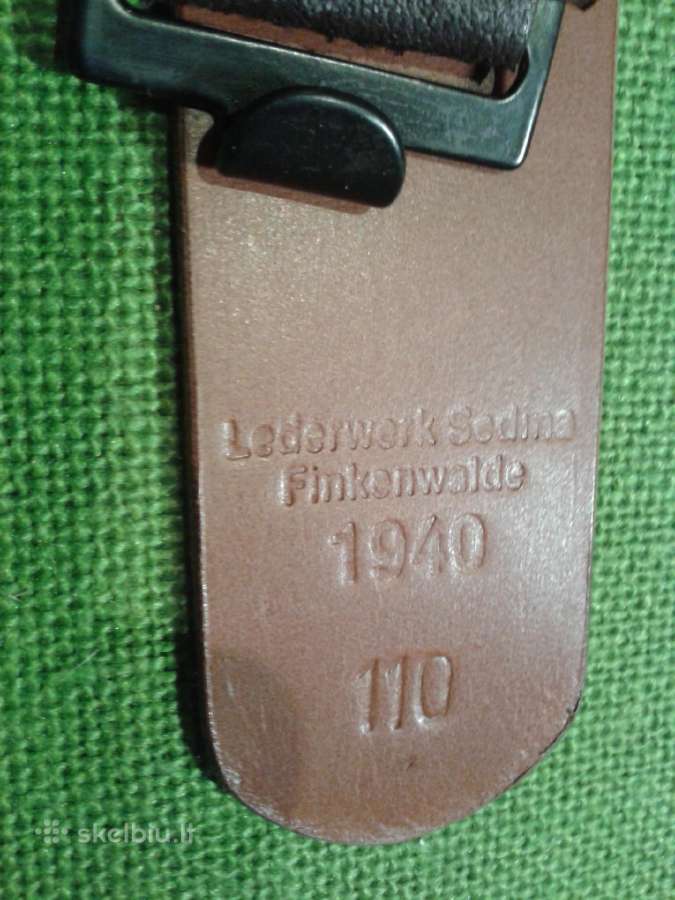Vokiški 3 Reicho Liuftwafe diržai 110/120 cm. - nuotraukos Nr. 3