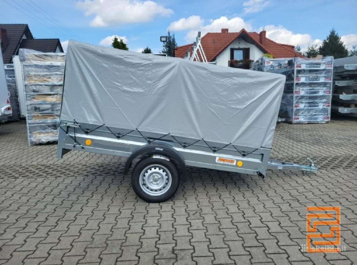 Nauja 2.36m priekaba su 80cm tentu - nuotraukos Nr. 3