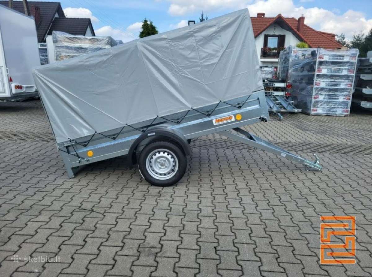 Nauja 2.36m priekaba su 80cm tentu - nuotraukos Nr. 4