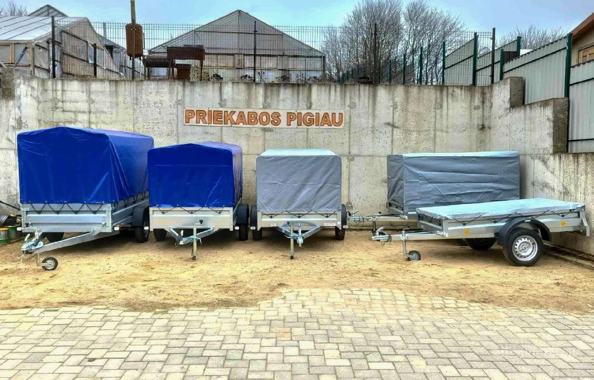 Nauja 2.36m priekaba su 80cm tentu - nuotraukos Nr. 6