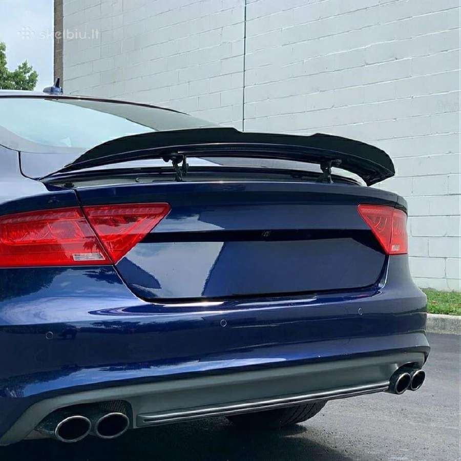 Audi A7 / S7 C7 skirtas juodas bagažinės spoileris - nuotraukos Nr. 4