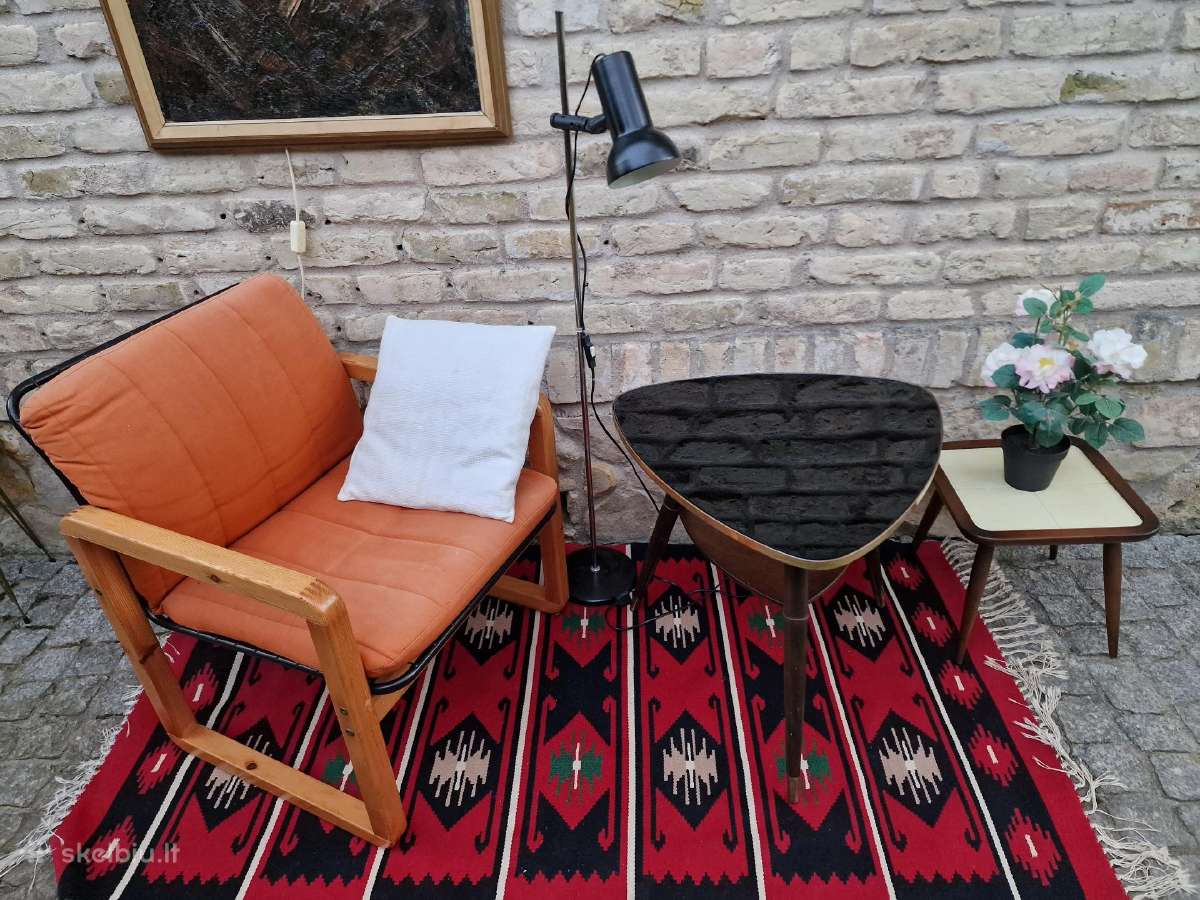 Vintažinis mid century kavos staliukas - nuotraukos Nr. 10
