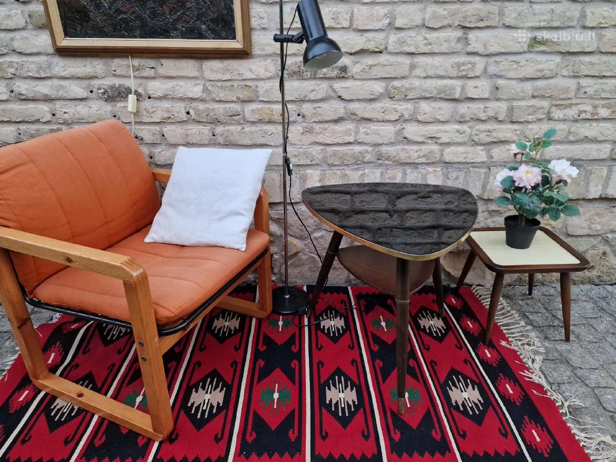 Vintažinis mid century kavos staliukas - nuotraukos Nr. 11