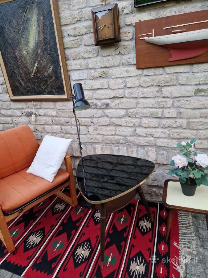 Vintažinis mid century kavos staliukas - nuotraukos Nr. 15