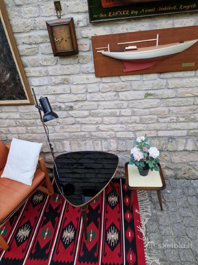 Vintažinis mid century kavos staliukas - nuotraukos Nr. 17