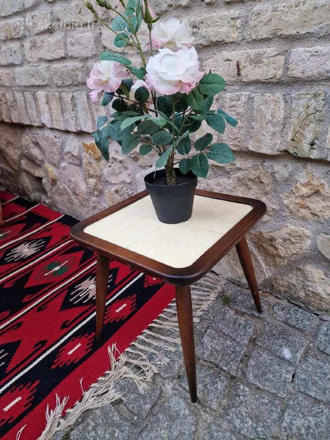 Vintažinis mid century gėlių stovelis - nuotraukos Nr. 4