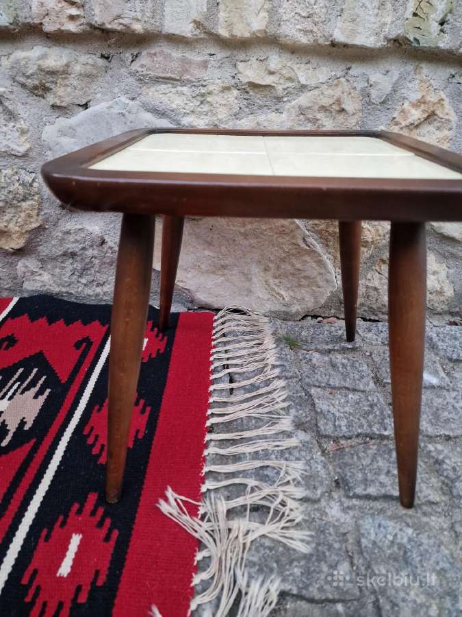 Vintažinis mid century gėlių stovelis - nuotraukos Nr. 9