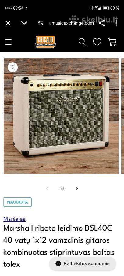 Marshall riboto leidimo Dsl40c 40w