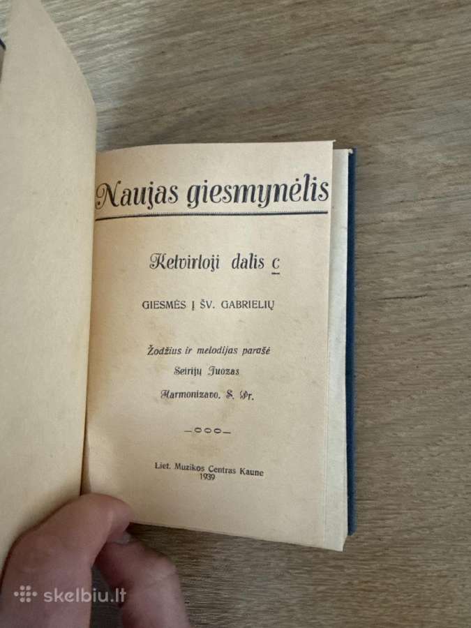 Naujas Giesmynėlis. Ketvirtoji dalis C. 1939 m