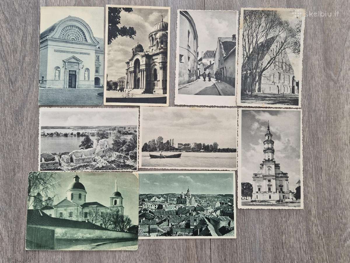 Atvirukai su Lietuvos vaizdais. Kaina 5 Eur.