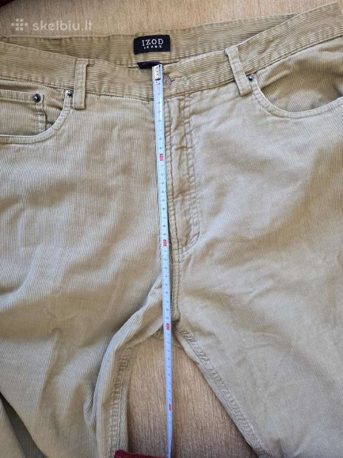 Velvetiniai džinsai (Izod, JAV), W36 x L30. - nuotraukos Nr. 5