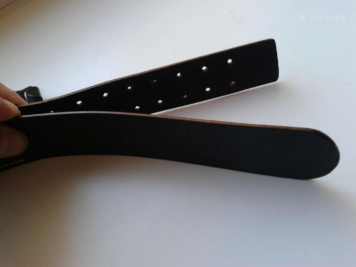Vokiškas Wermachto odinis diržas(juodas)-90cm - nuotraukos Nr. 4