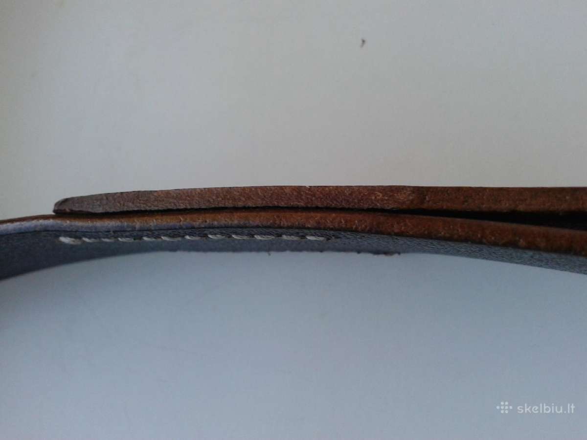 Vokiškas Wermachto odinis diržas(juodas)-90cm - nuotraukos Nr. 6
