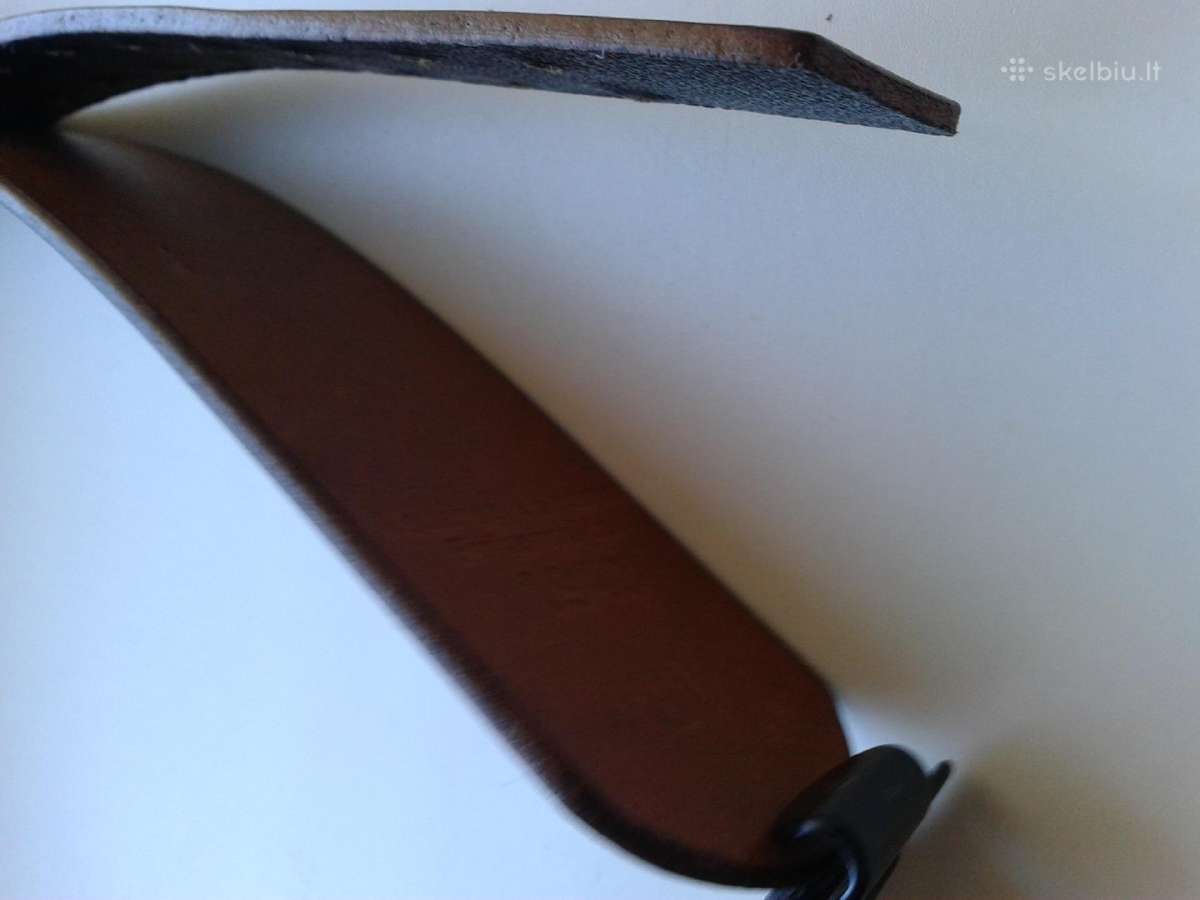 Vokiškas Wermachto odinis diržas(juodas)-90cm - nuotraukos Nr. 7