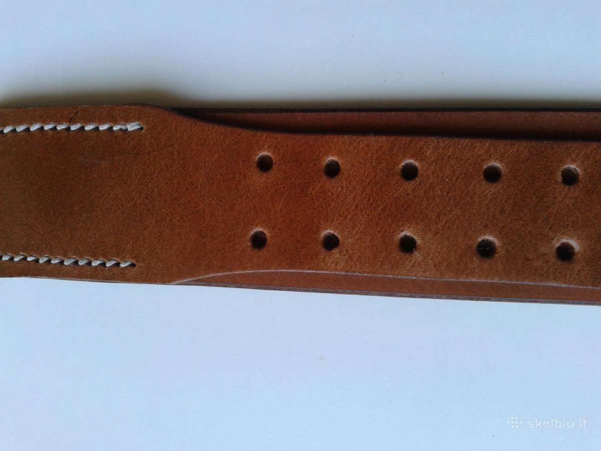 Vokiškas Wermachto odinis diržas(juodas)-90cm - nuotraukos Nr. 17