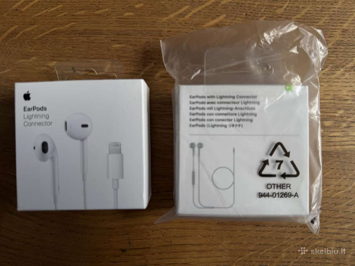 Naujos Apple Earpods su Lightining jungtimi A1748