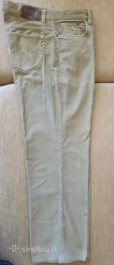 Velvetiniai džinsai (Izod, JAV), W36 x L30.