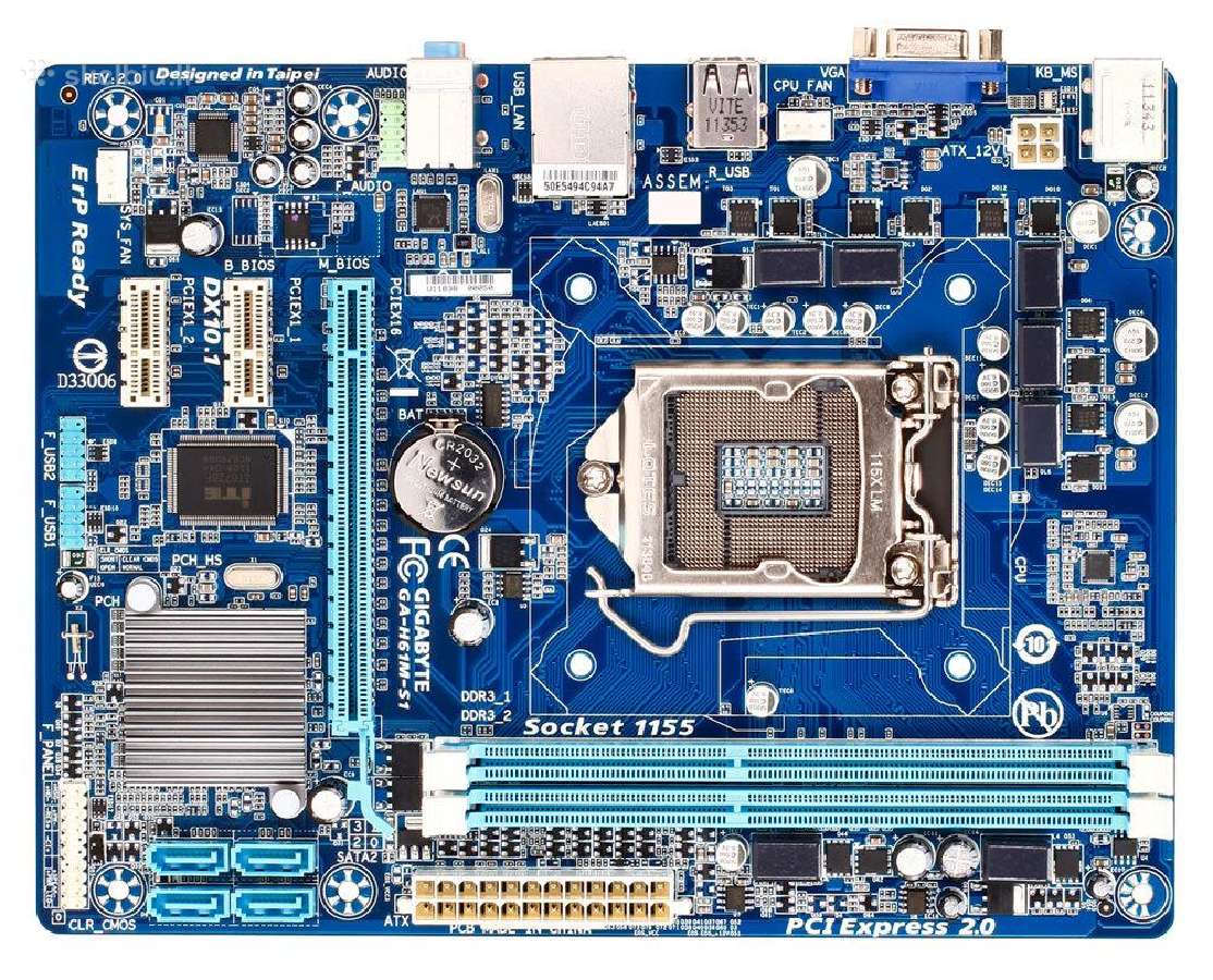 Motinine plokste Gigabyte ga h61m s1 Lga1155