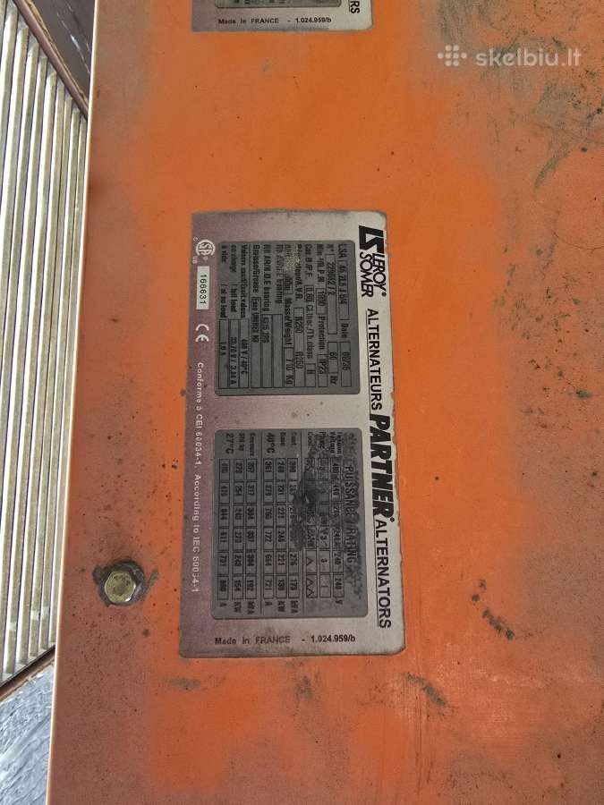 Elektros generatorius Sdmo V 275 ( 220 Kw) - nuotraukos Nr. 6