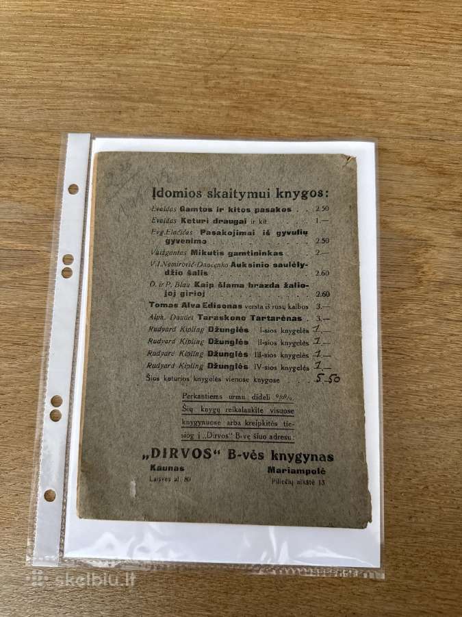 Džunglės. Trečiosios knygelės 1927 m. - nuotraukos Nr. 7