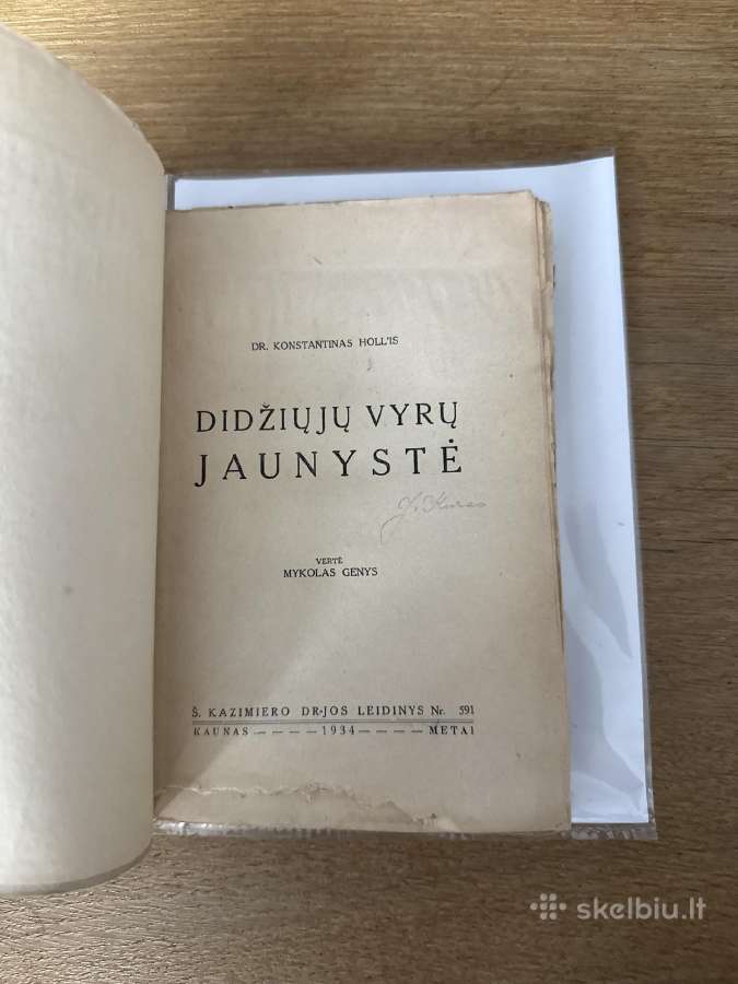 Didžiųjų vyrų jaunystė 1934 m. - nuotraukos Nr. 2