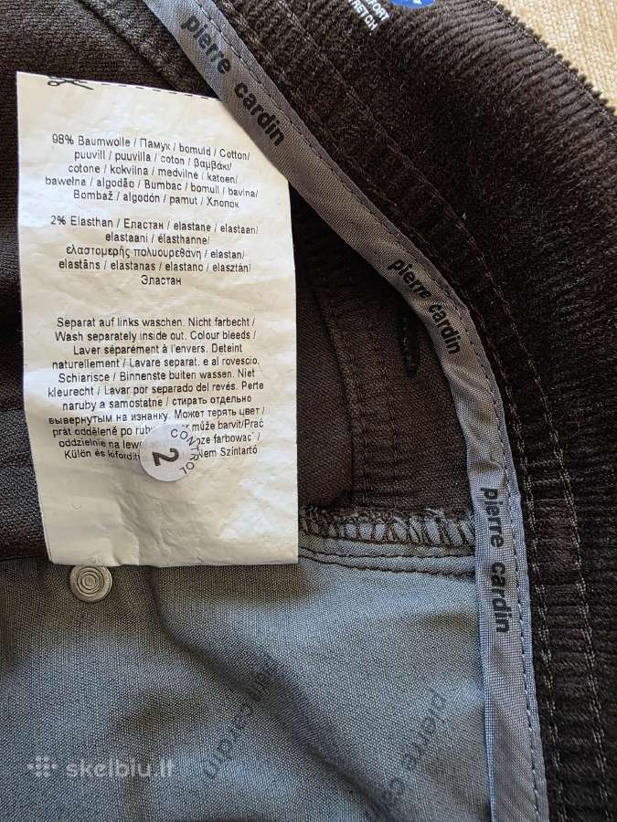 Puikios kokybės Pierre Cardin džinsai, W38 x L30 - nuotraukos Nr. 9