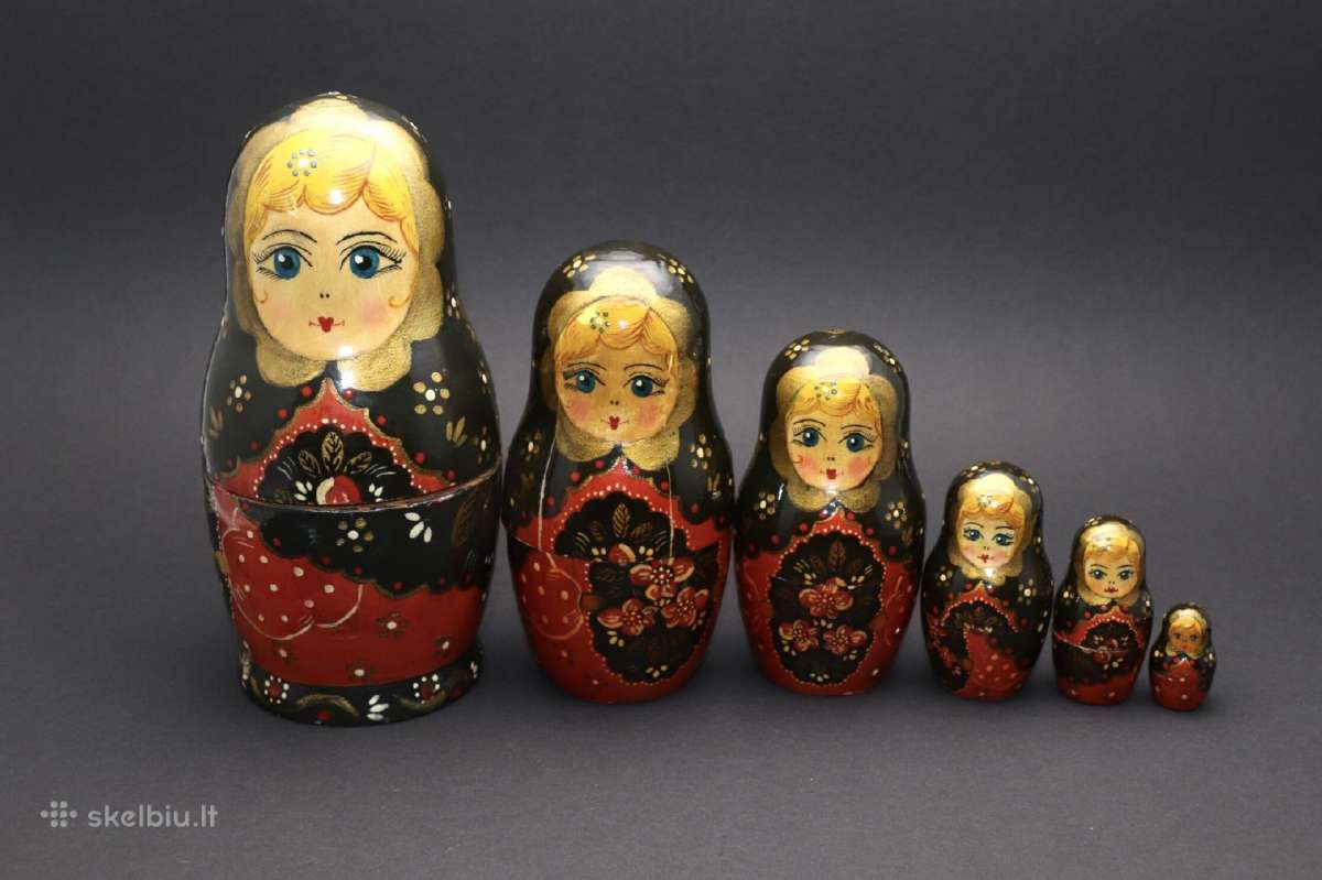 Matrioška medinė 18 cm. kaina 15 eurų - nuotraukos Nr. 5