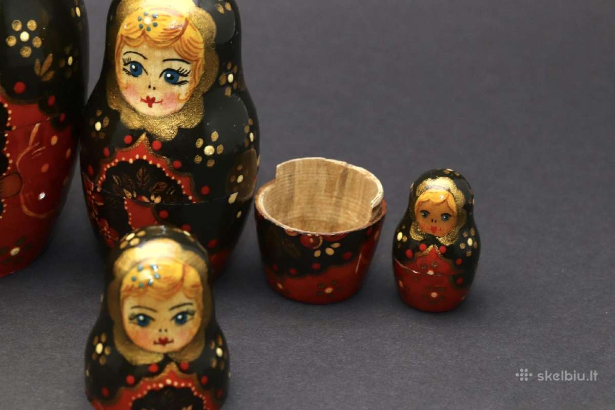 Matrioška medinė 18 cm. kaina 15 eurų - nuotraukos Nr. 7