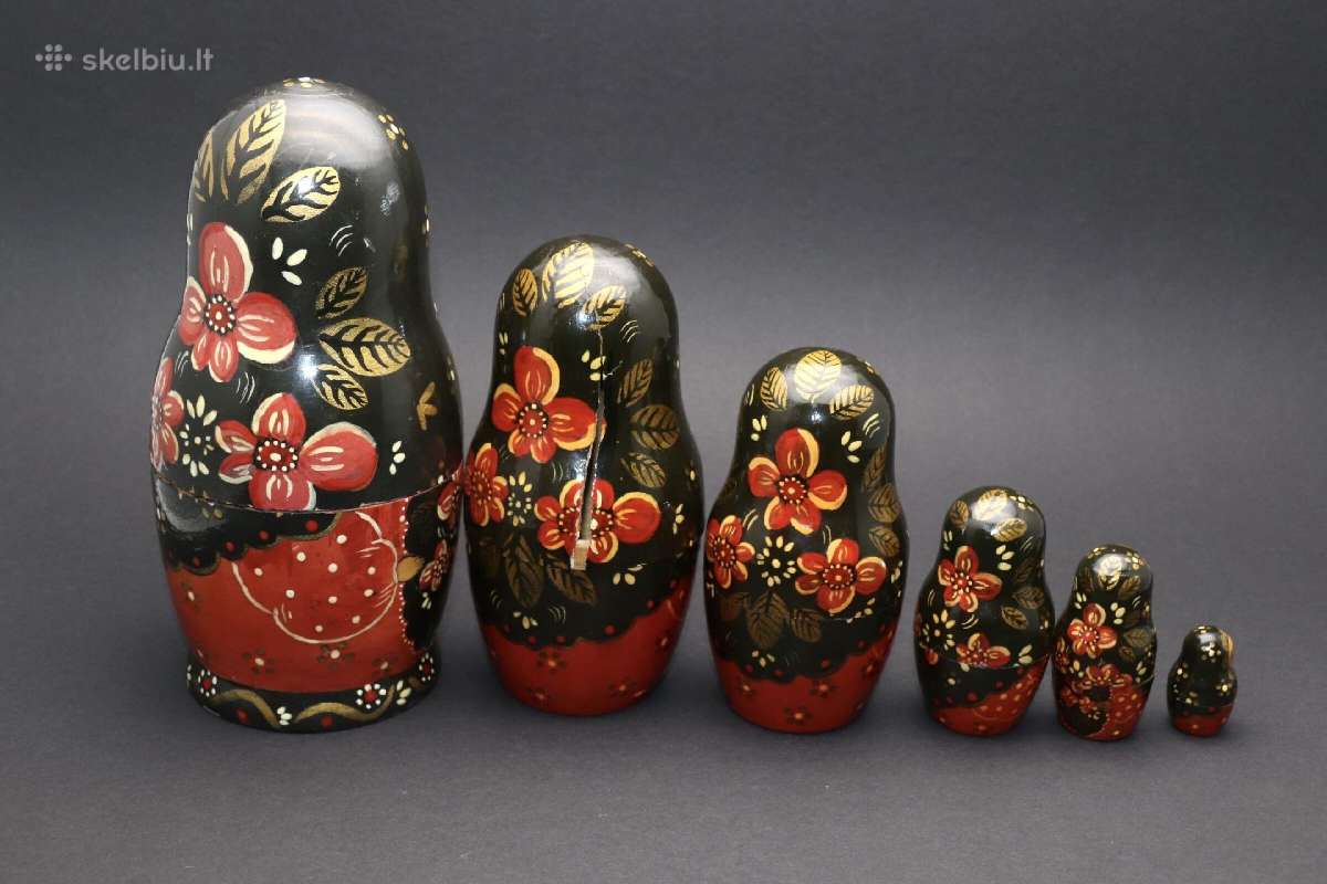 Matrioška medinė 18 cm. kaina 15 eurų - nuotraukos Nr. 8