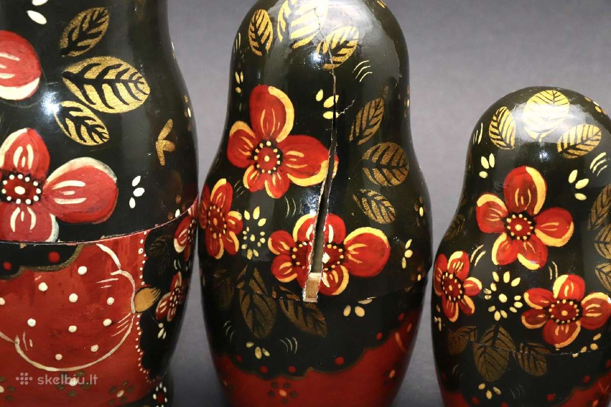 Matrioška medinė 18 cm. kaina 15 eurų - nuotraukos Nr. 9