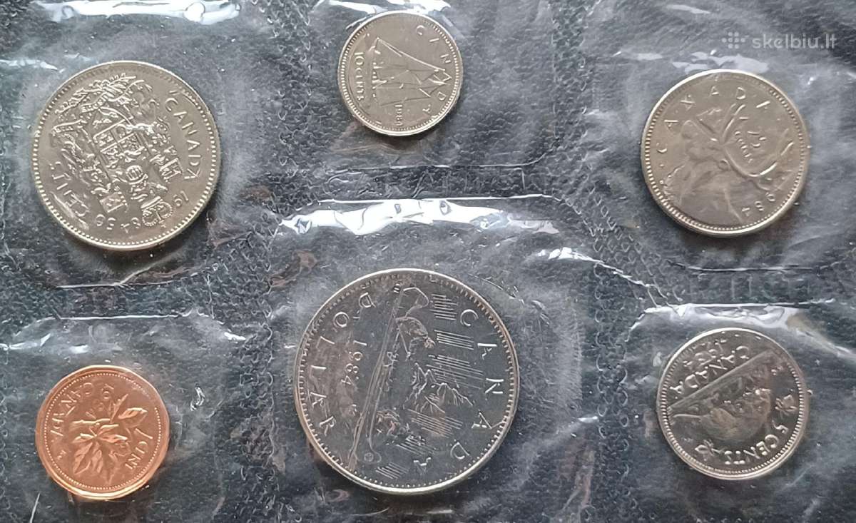 (102) Kanados monetos 1984m. unc