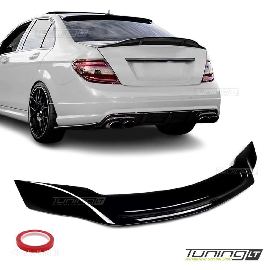 Mercedes W204 skirtas Rt style Bagažinės Spoileris